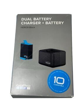 GoPro Dual Battery Charger + Battery (HERO9 Black) Black - New / Open Box